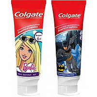 Детская зубная паста Colgate Барби - Бетмен защита от кариеса от 6 лет, 75 мл