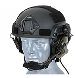 Навушники активні EARMOR M32H з адаптерами до рельсів ARC шолома FAST, Колір: Green, фото 3