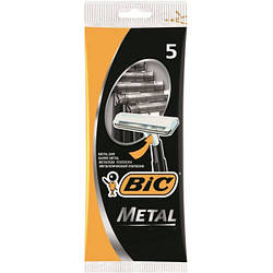 Набір одноразових верстатів для гоління BiC Metal, 5 шт.