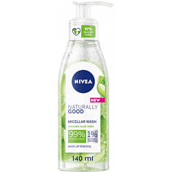 Міцелярний гель Nivea Naturally Good для вмивання, 140 мл