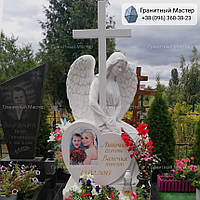 Памятник женщине из белого мрамора № 14