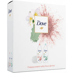Подарунковий набір Dove Детокс (крем гель для душу 2 шт + мочалка для тіла)