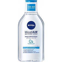 Міцелярна вода Nivea MicellAIR для нормальної та комбінованої шкіри 400 мл