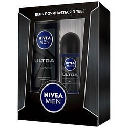 Набір чоловічий Nivea Ultra 2018 (антиперспірант + гель для душу)