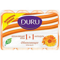 Мыло Duru Soft Sensations Крем и календула, 4 х 90 г