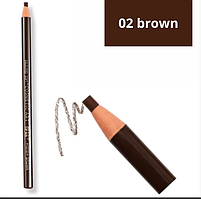 Олівець для розмітки брів, колір коричневий (самозаточний)
