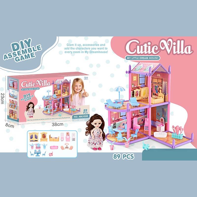 Будинок ABL1008 з лялькою та аксесуарами, фото 1