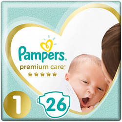 Підгузки Pampers Premium Care Розмір 1 (2-5 кг), 26 шт