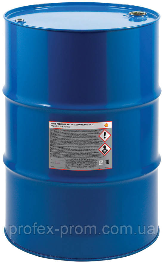 Антифриз Shell Premium LL, 209л (готовий G12+ черв.) (шт.)