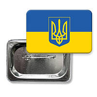 Прапор України значок з гербом
