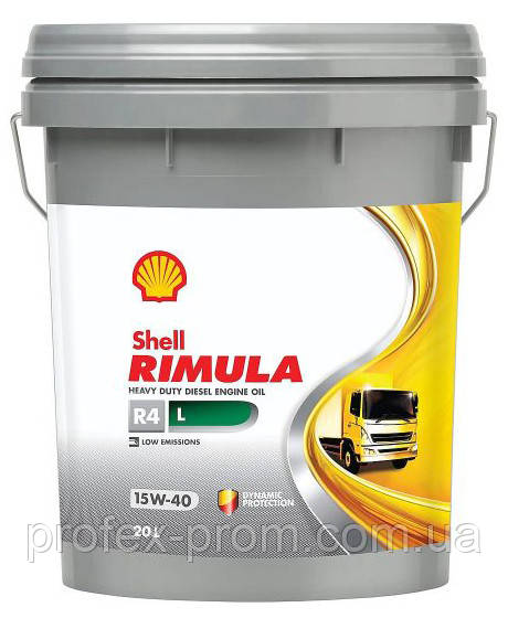Олива Shell Rimula R4 L 15W-40, 20л (л.), фото 1