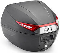 Кофр центральный Givi C30 Monolock с красными отражателями, 30 л