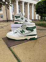 Мужские кроссовки New Balance 650 High White Green БЕЗ МЕХА