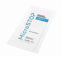 Крафт пакеты для стерилизации Microstop PRO белого цвета 100*200 мм 4 класса (индикаторы+стикеры) 100шт в уп