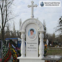 Памятник женщине из белого мрамора № 18