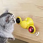 Іграшка для кота Rotate Windmill NJ-509 / Інтерактивний Спіннер з котячою м'ятою та світлодіодною кулею, фото 7