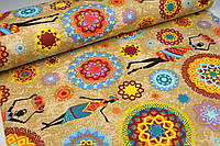 Ткань с тефлоном для обивки мебели для штор покрывал чехлов скатертей Турция Намибия разноцветный