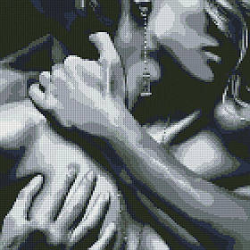 Алмазна мозаїка В обіймах пристрасті 40*40 см AMO 7095