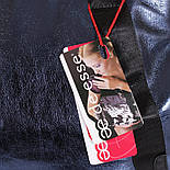 Сумка синя стильна з глянсової шкіри, містка та практична, фото 6