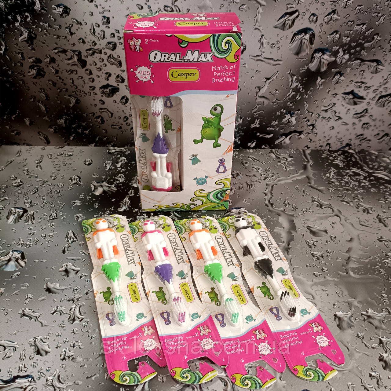 Зубна щітка дитяча Oral-Max Casper SOFT 2+ years 12 шт./уп.