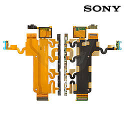 Шлейф Sony Xperia Z1 L39h, міжплатний, кнопки вмикання, бічних клавіш, дзвінка, мікрофон, оригінал