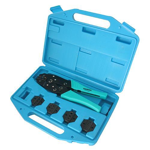 Набір плоскогубців для обжиму проводів 5од пластик.кейс, фото 1
