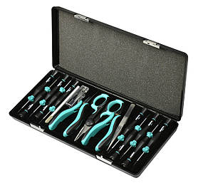 Набір інструментів для точ. механіки 15од. пластик.кейс