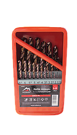 Набір свердел п/м HSS-CO 1-13мм*0,5мм 25шт коробка метал