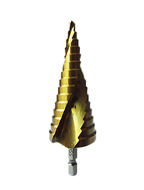 Свердло ступеневе 4,0-32,0мм 15ступенів HSS TiN