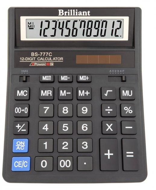 Калькулятор Brilliant BS-777C Професійний, 157 x 200 x 31 мм, фото 1