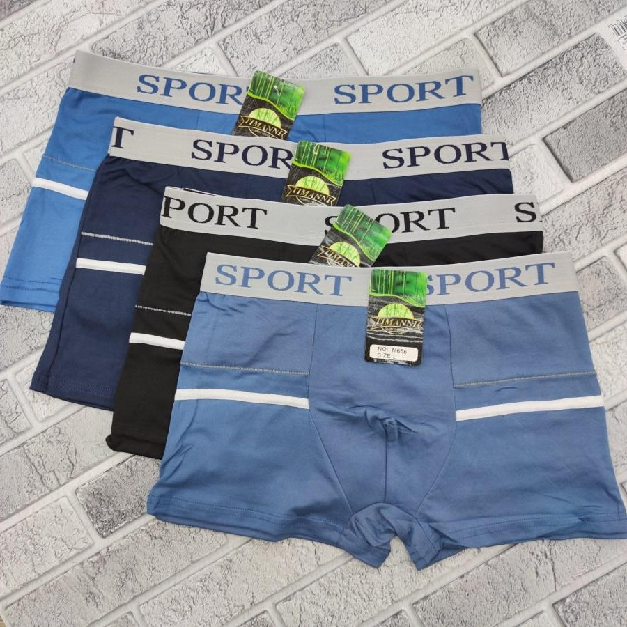 Чоловічі труси боксери Timanni М 656 в упаковці різні розміри L/XL/XXL бамбук асорті 30036039