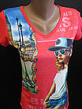 Молодіжні яскраві футболки на літо., фото 2