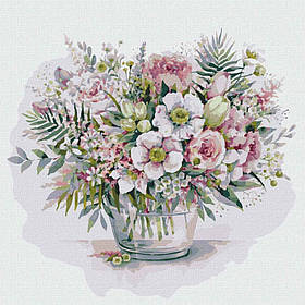 Картина за номерами "Живописний букет" Ідейка KHO3140 50x50 см, Toyman