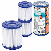 2 шт Фільтр для насоса змінний картридж Bestway 58093 тип «I», 9 х 8 см