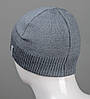Шапка чоловіча 4-кл. без закота (С2213), Т. Сірий, фото 4