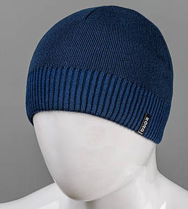 Шапка чоловіча 4-кл. без закота (С2213), Темно-синій
