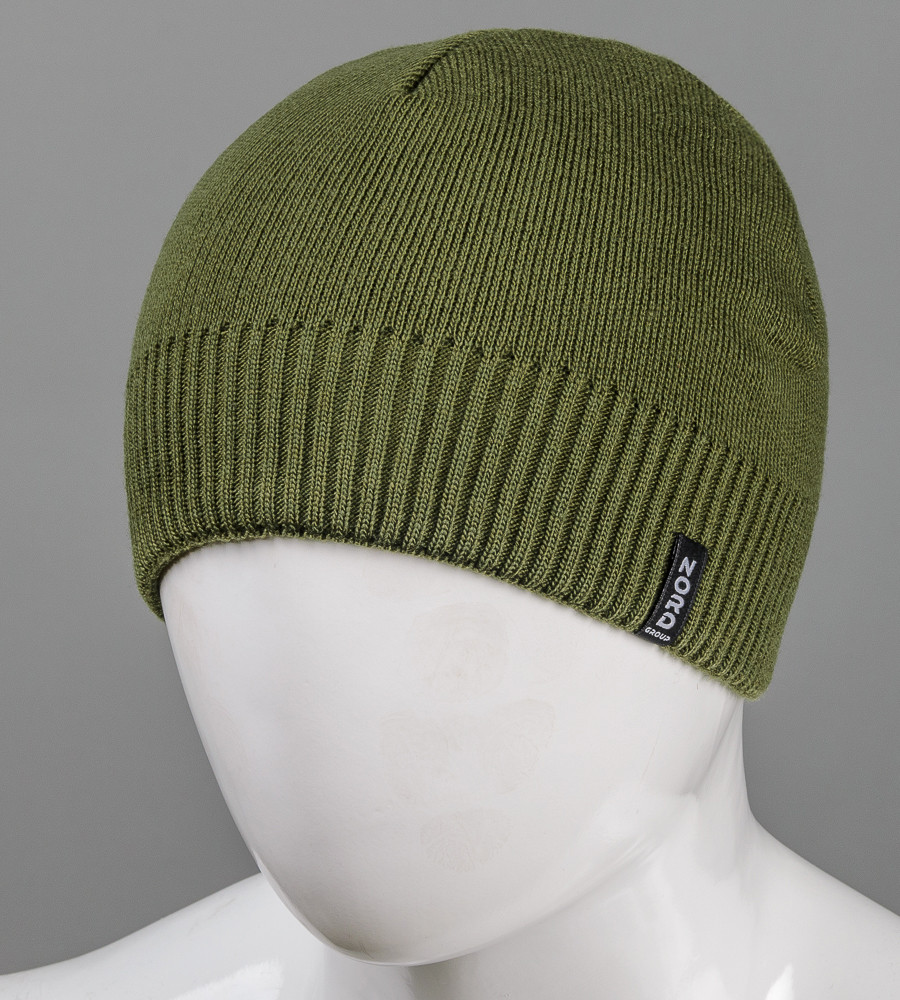 Шапка чоловіча 4-кл. без закота (С2213), Хакі, фото 1