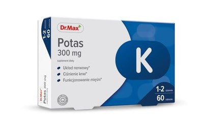 Dr.Max Калій 300 мг, 60 таблеток на 30 – 60 днів прийому. До 06/2026