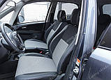 Чохли на сидіння Сузукі SX4 хетчбек (чохли з екошкіри Suzuki SX4 стиль Premium), фото 2