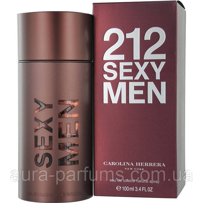 Мужские духи Carolina Herrera 212 Sexy Men (Каролина Эррера 212 Секси Мен) Туалетная вода 100 ml/мл - фото 1 - id-p1657668342