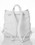Рюкзак - сумка білий жіночий, підлітковий, шкільний для дівчинки підлітка 8 9 10 11 класу, фото 10