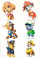 Наліпки Щенячий патруль 6 штук А4
