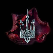 Тризуб Герб, ЗСУ, Тризуб Автомати АК-74 Калашніков, Кулон, Амулет, Підвіс, фото 3