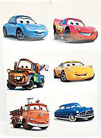 Наліпки Тачки 6 штук А4