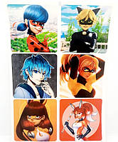 Наліпки Lady Bug 6 штук А4