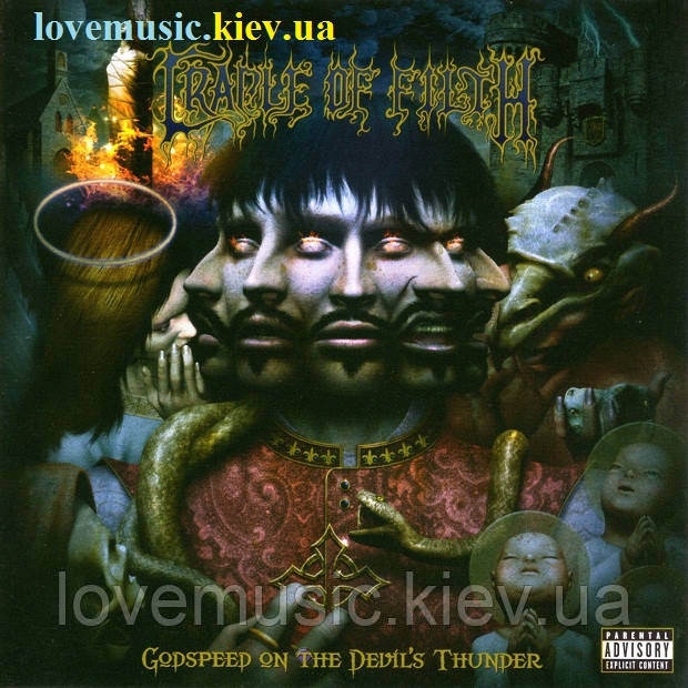 Музичний сд диск CRADLE OF FILTH Godspeed on the devil's thunder (2008) (audio cd)