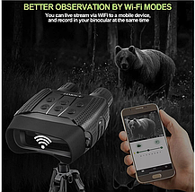 Цифровий мисливський бінокль нічного бачення NV3182 ZIMOCE ZOOM, фото 2