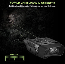 Цифровий мисливський бінокль нічного бачення NV3182 ZIMOCE ZOOM, фото 3