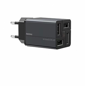 Блок живлення Remax RP-U43 4USB чорний, фото 2