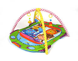 Ігровий килимок для малюків 666-8С "Зверята в машині"